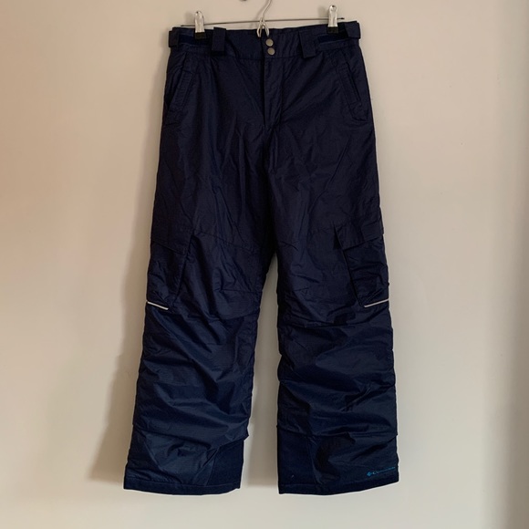 girls navy blue snow pants